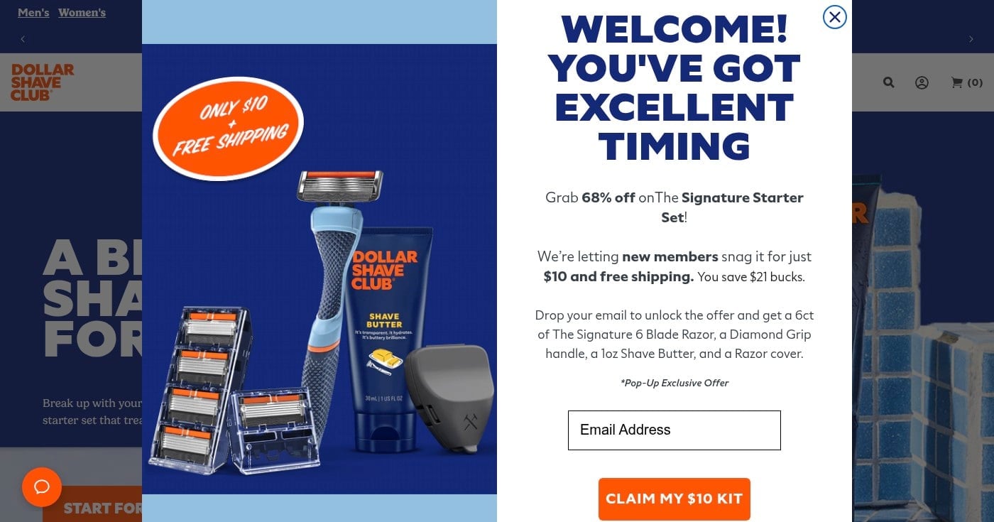 Dollar Shave Club screenshot