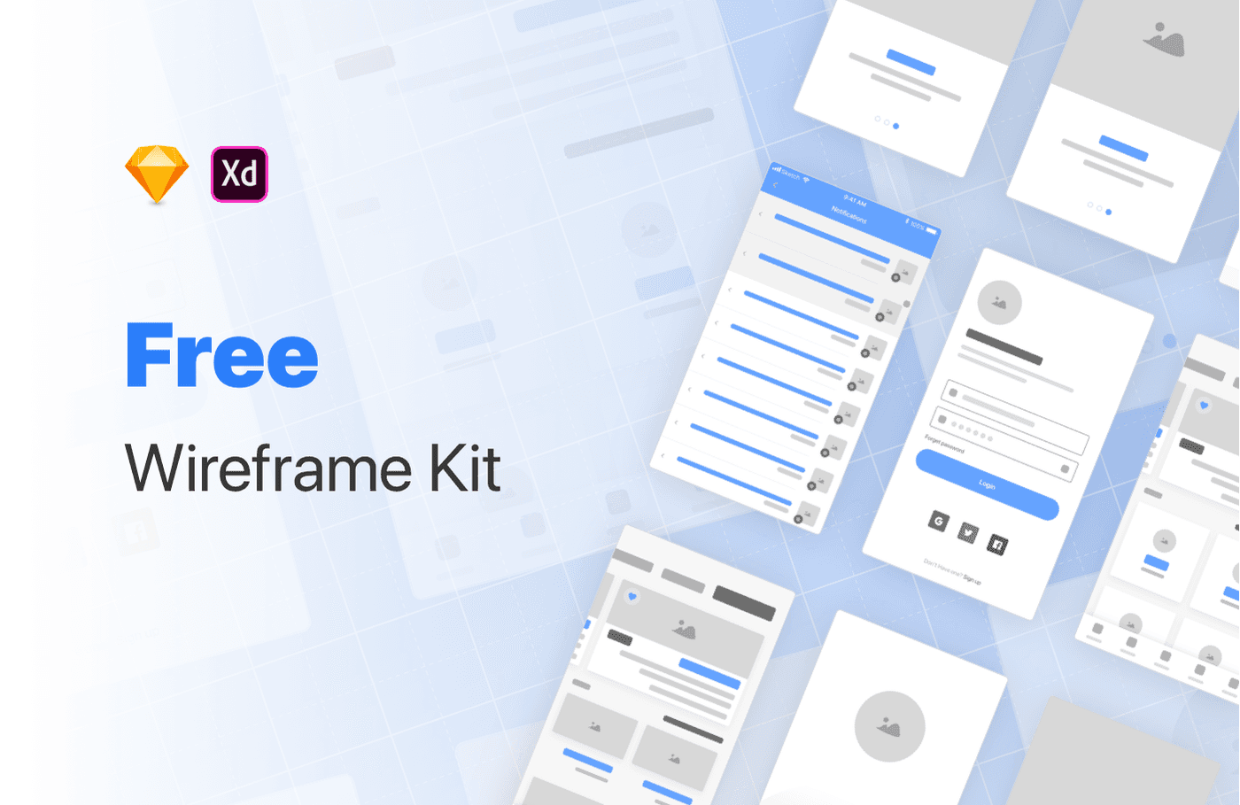 Free Wireframe Kit for XD