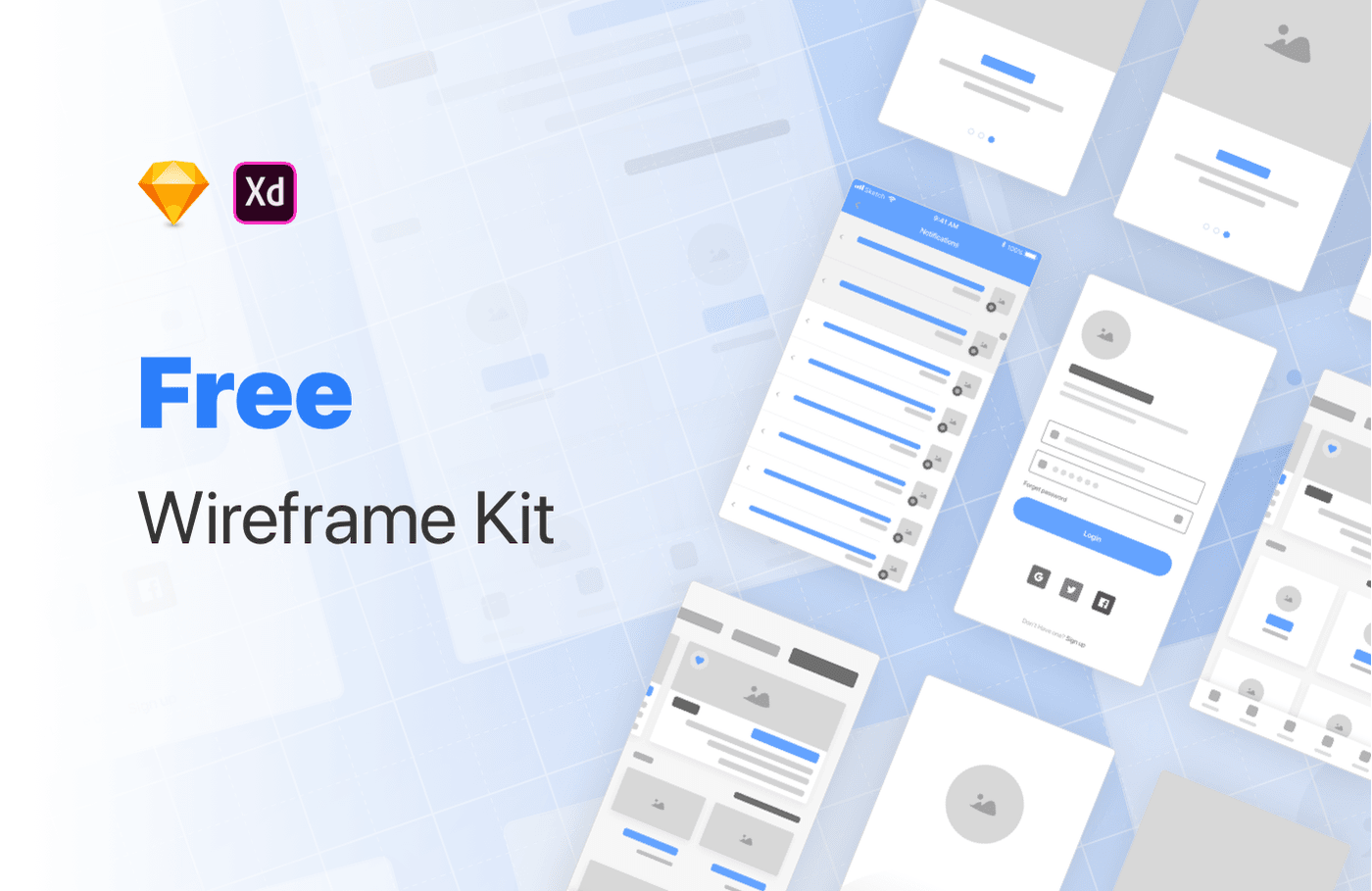 Free Wireframe Kit for XD