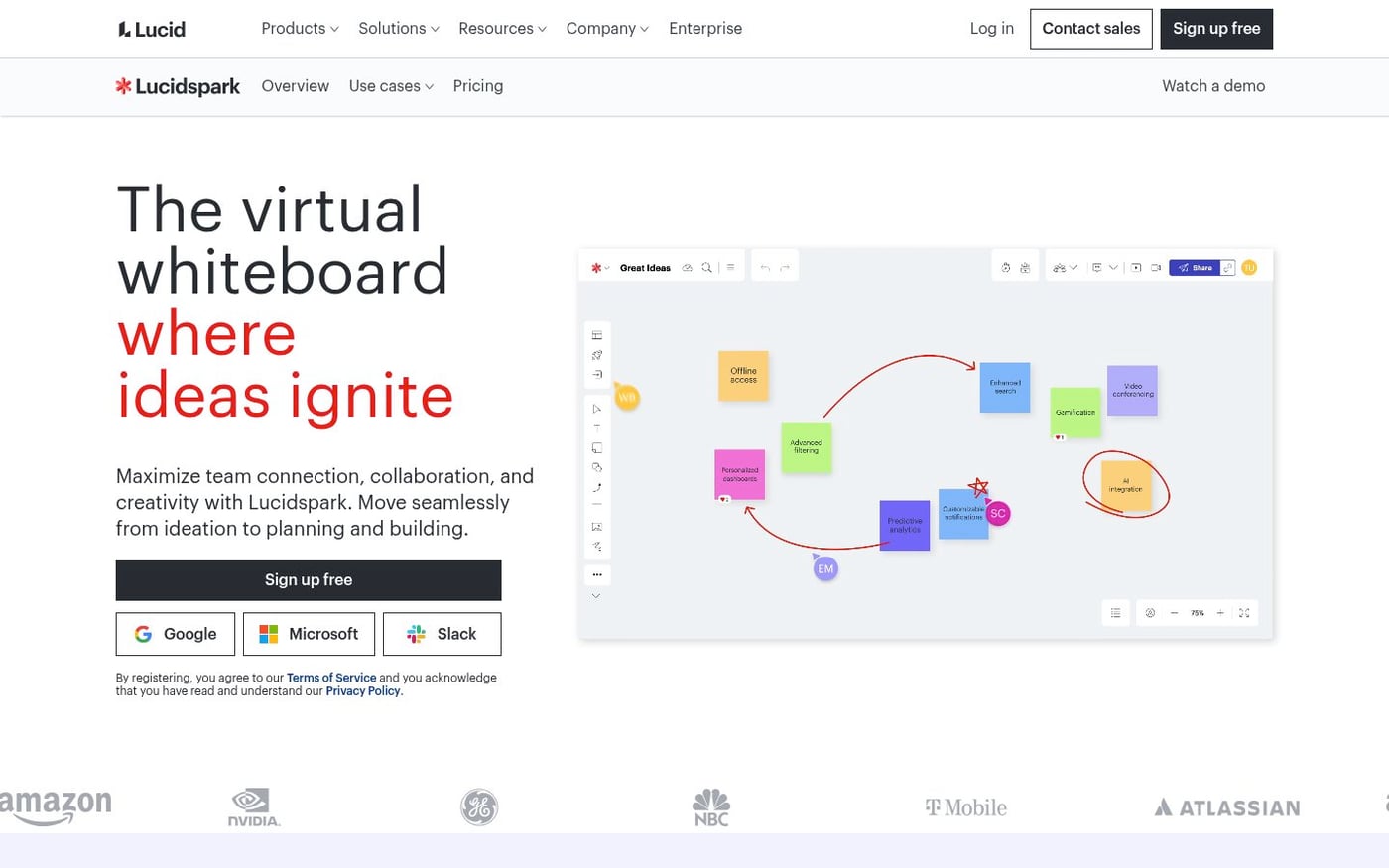 Lucidspark homepage