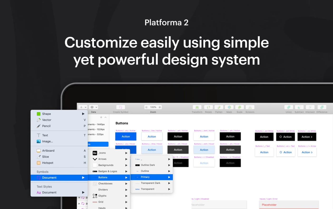 Platforma 2 – Web XD Wireframe Kit (Premium)