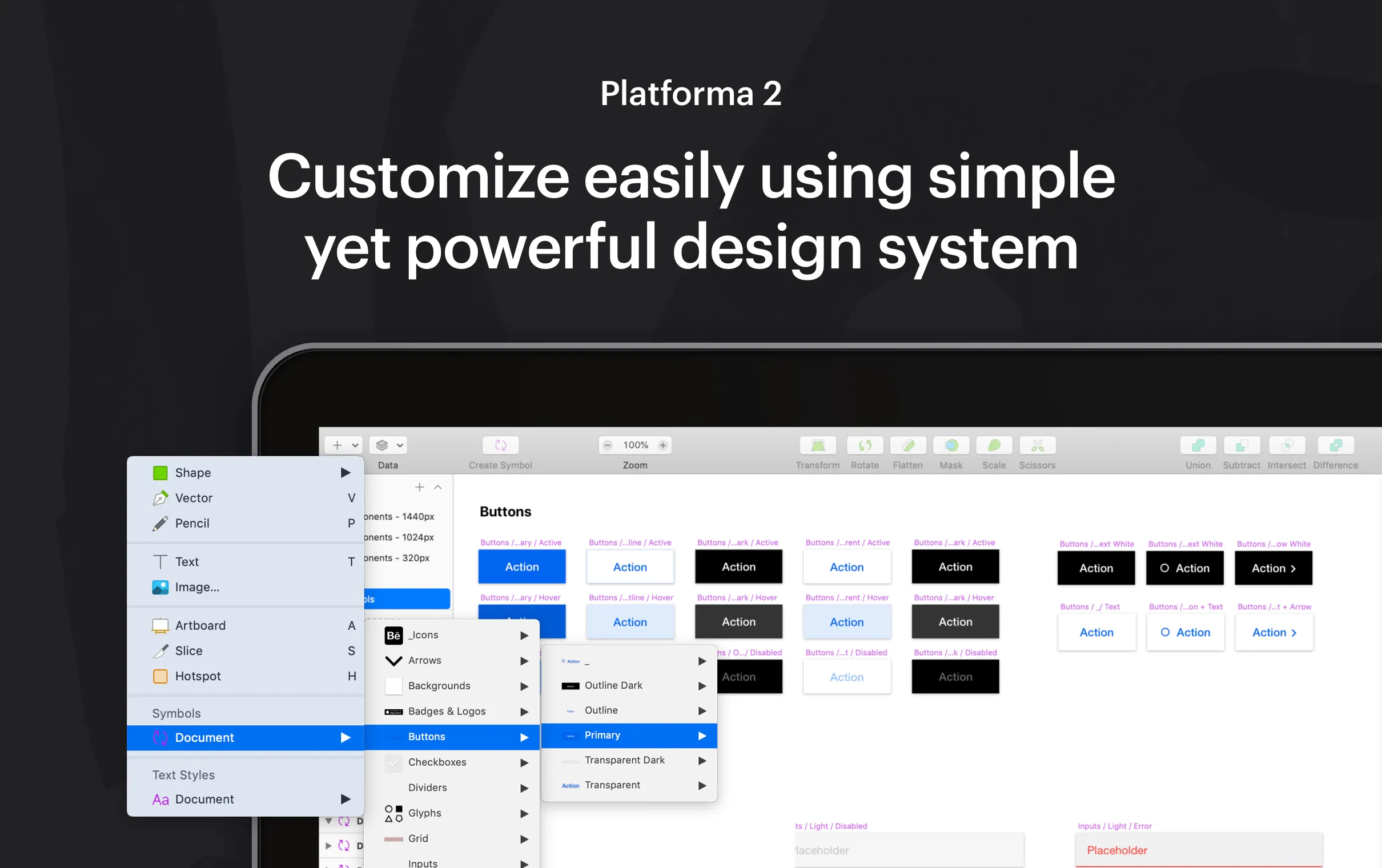 Platforma 2 – Web XD Wireframe Kit (Premium)