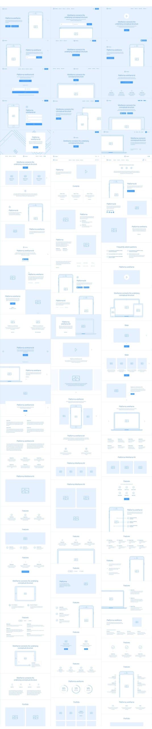 Platforma Wireframe Kit