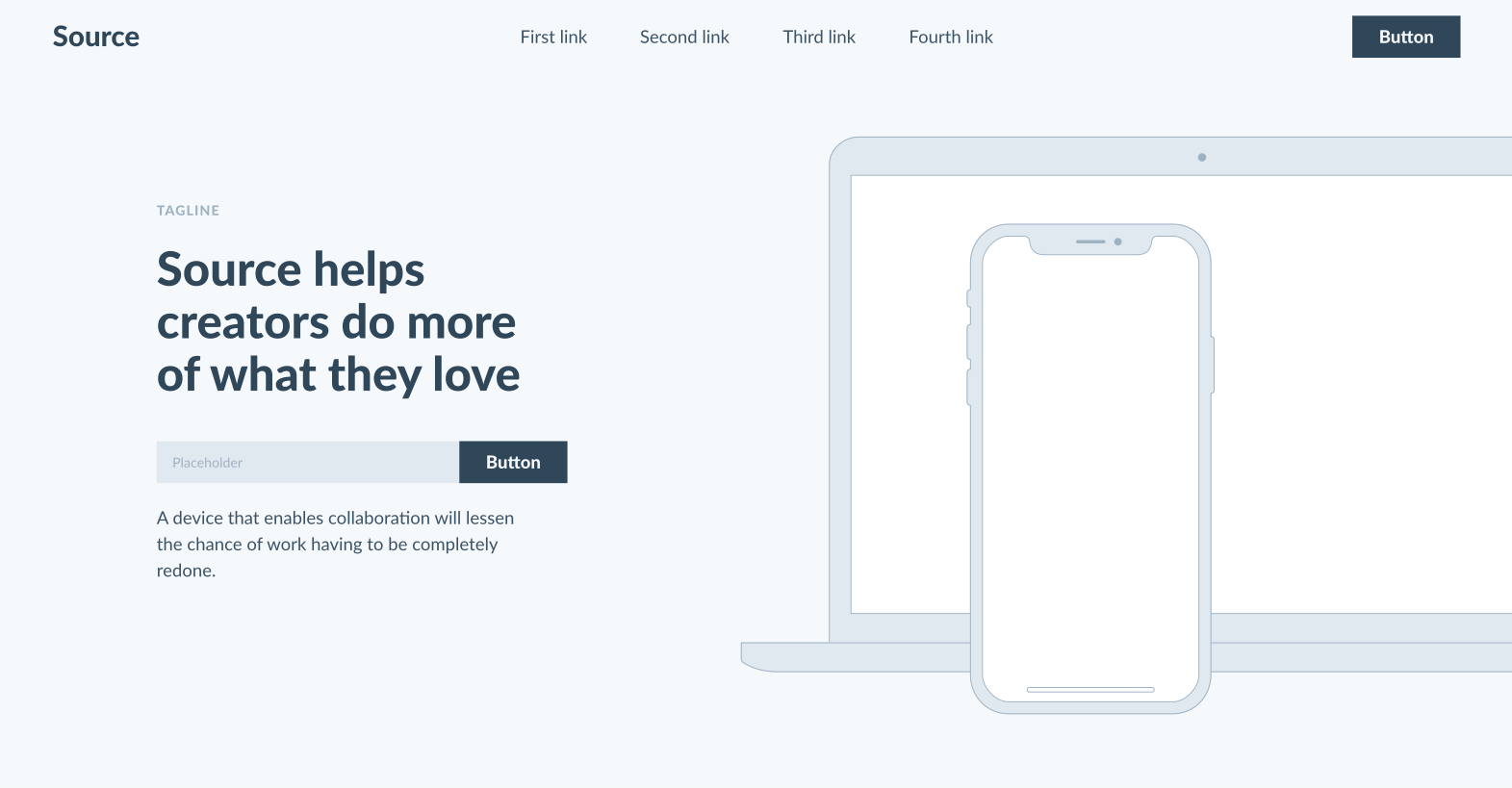 Source Wireframe Kit for Adobe XD (Premium)