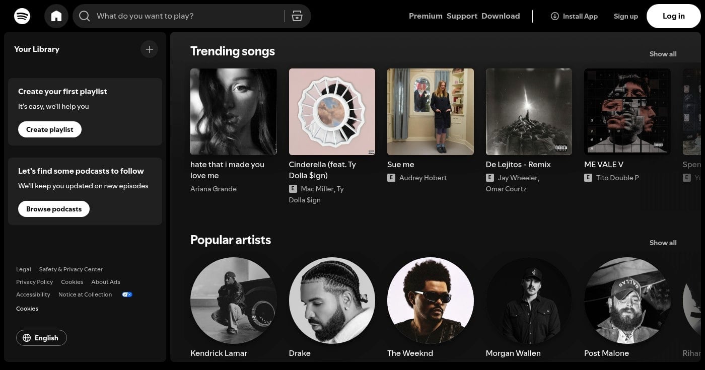 Spotify screenshot