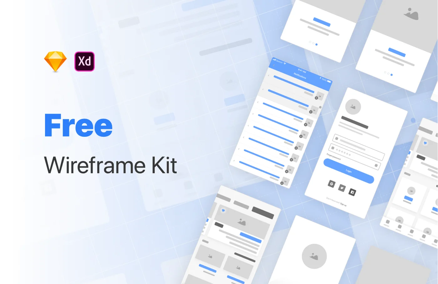 Free Wireframe Kit for XD