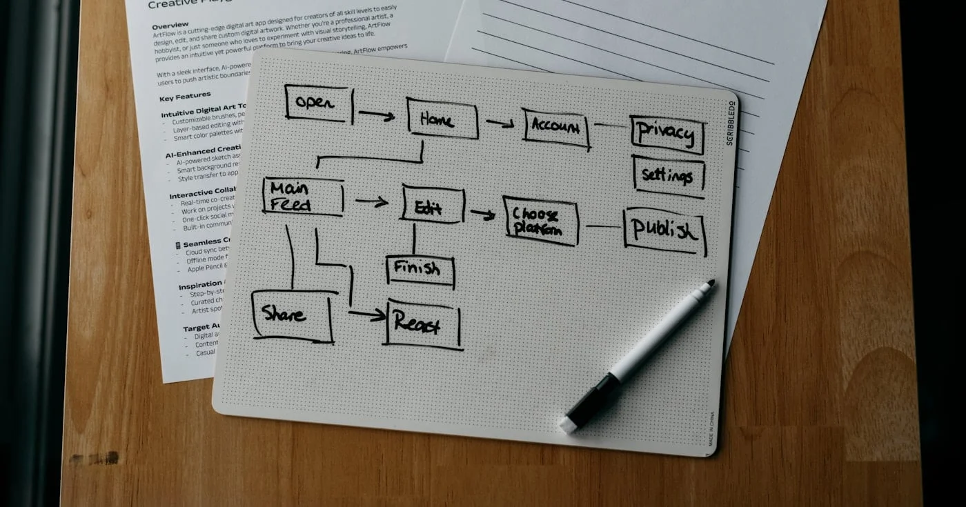 Jobs to be done examples — workflow diagram