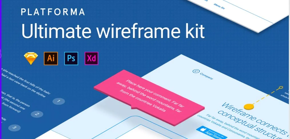 Platforma Wireframe Kit