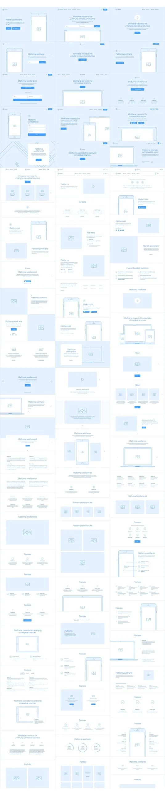 Platforma Wireframe Kit