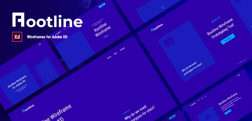 Rootline Wireframe UI Kit