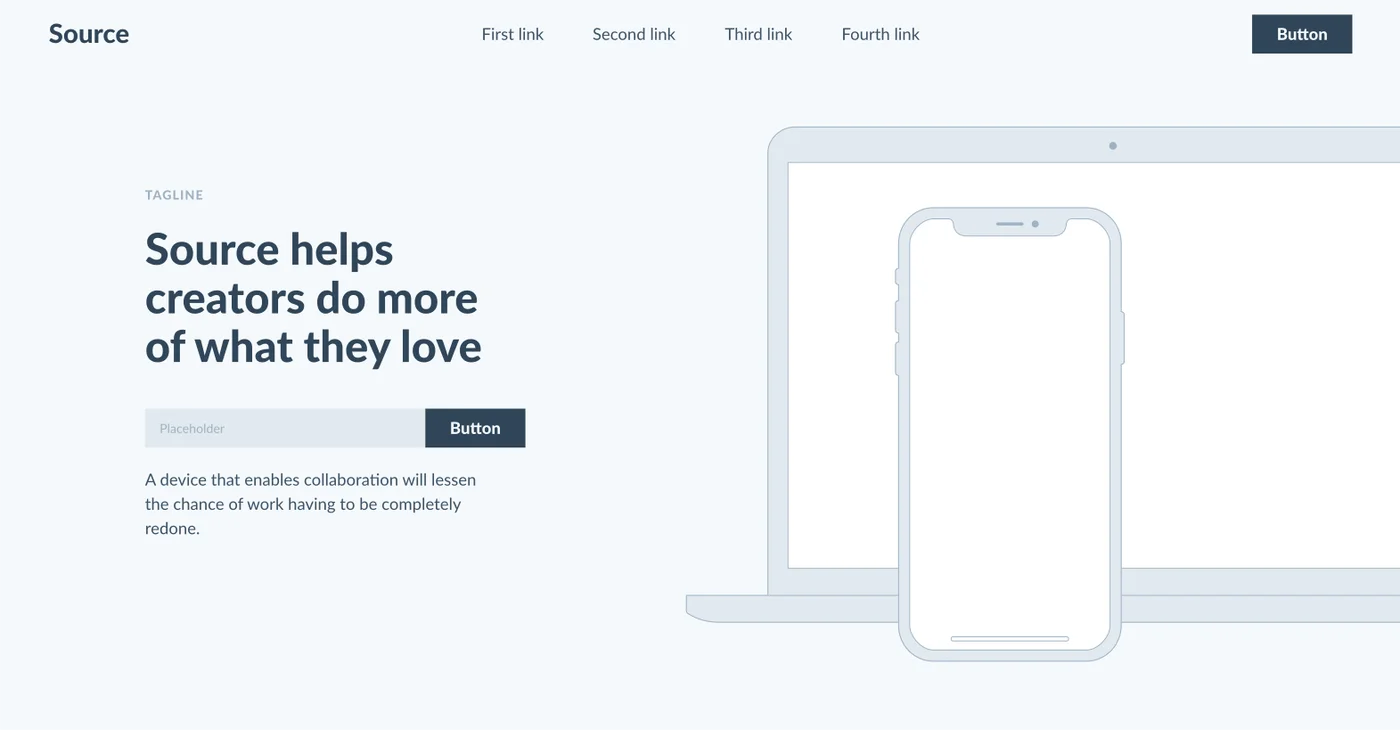Source Wireframe Kit for Adobe XD (Premium)
