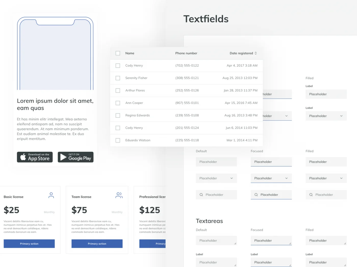 Adobe XD Wireframe Kit