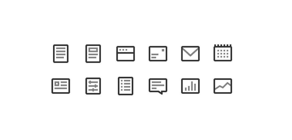 Figma free Rectangular Icons