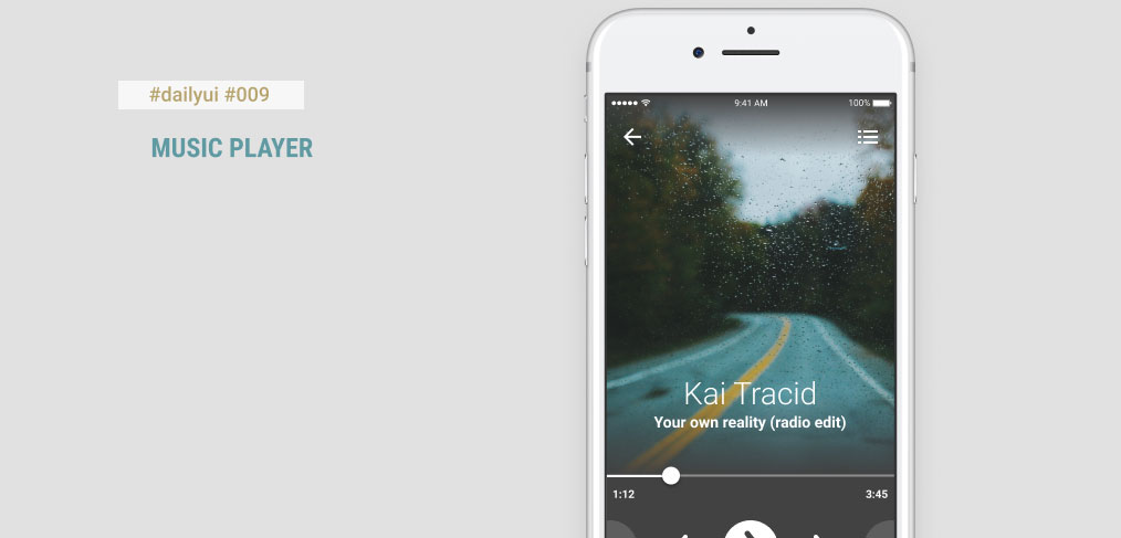 Figma Mobile Music Player