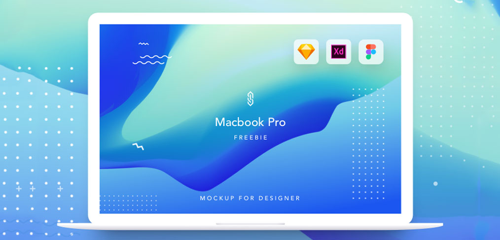 Macbook pro Figma free mockup