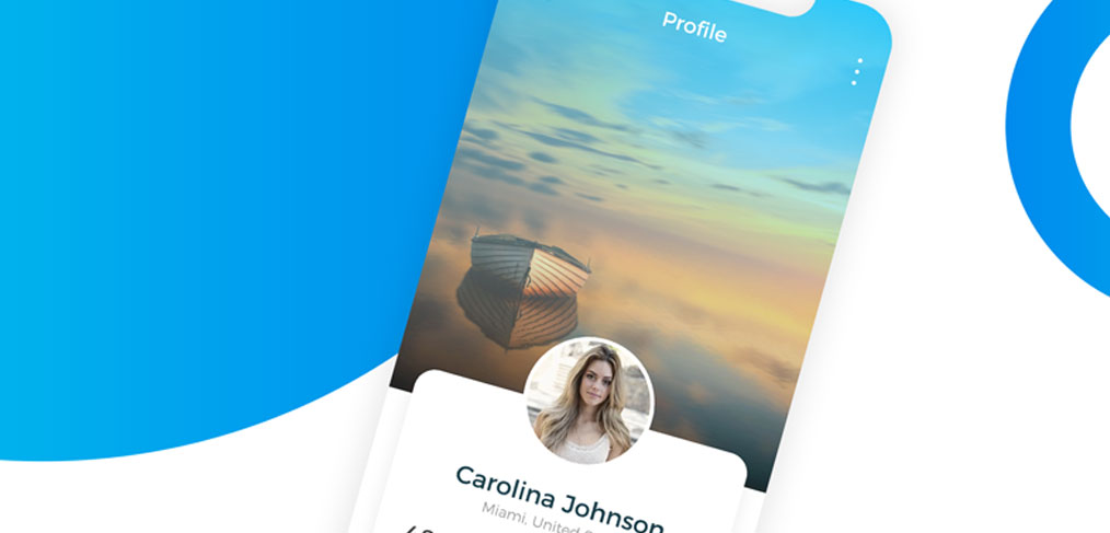 Profile screen – Mobile UI template