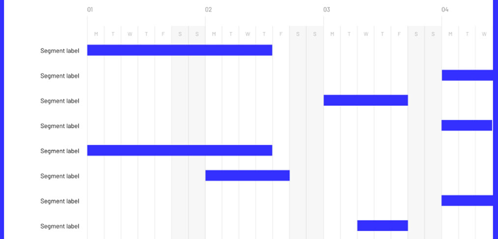 Gantt chart template freebie