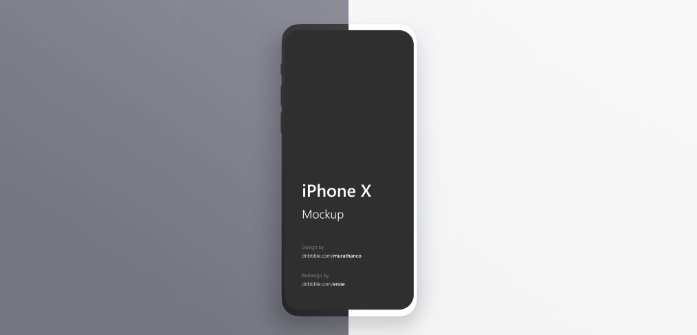 iPhone X minimalistic Figma mockups