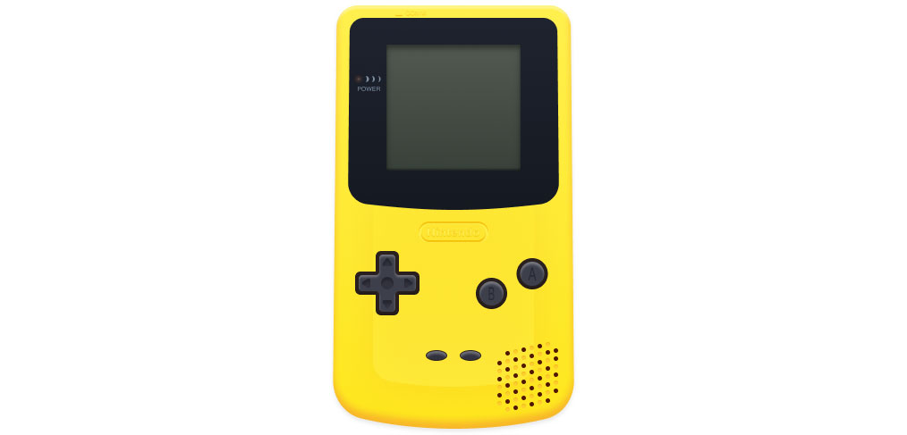 Nintendo Gameboy Figma mockup