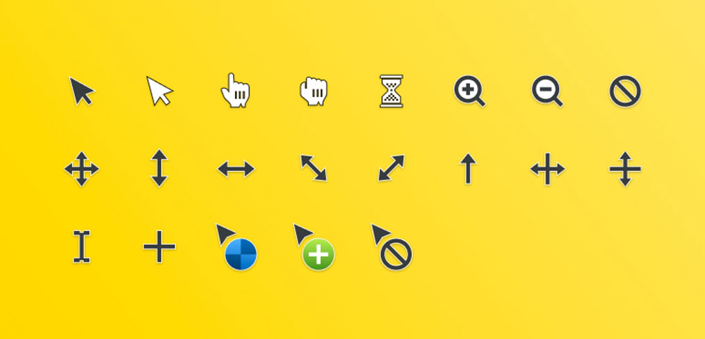 OS X Cursors icons for Figma