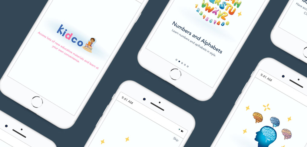 Kidco – Figma Mobile Onboarding screens
