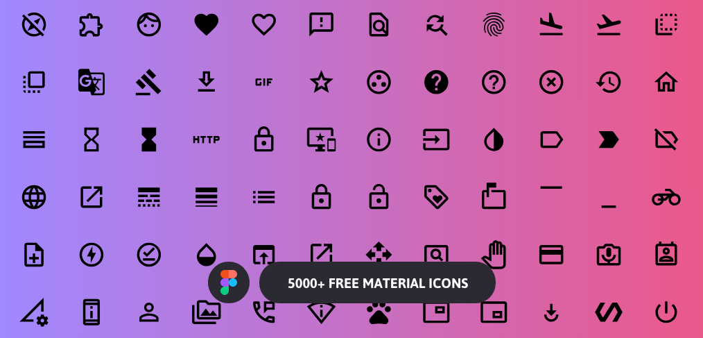 5000 Free Figma Material Icons