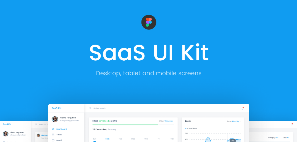 Saas – Figma Dashboard UI kit (Premium)