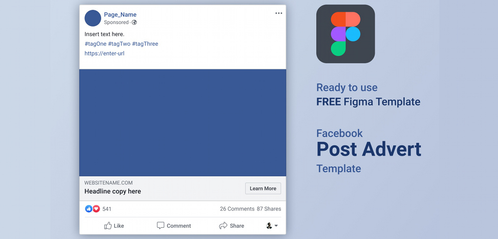Facebook ads free Figma template