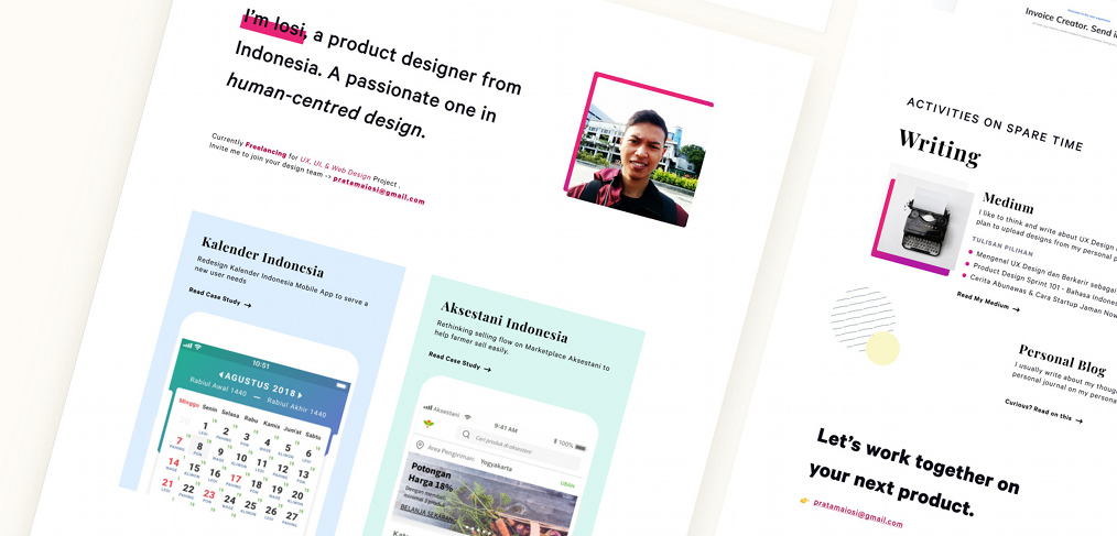 Figma portfolio template