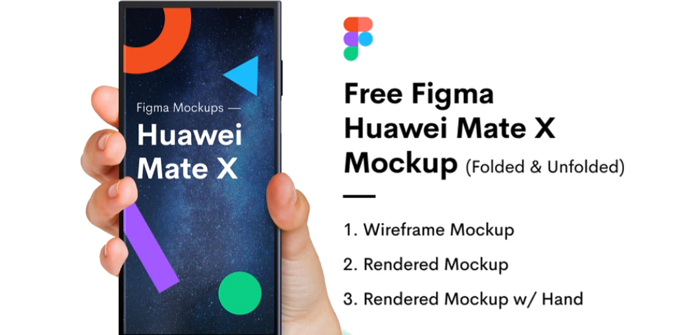 Huawei Mate X Free Figma mockup