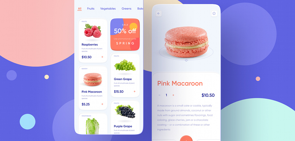 Foodstuffs Figma app template