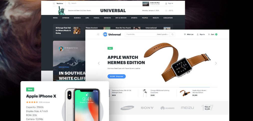 Universal – Premium Figma UI kit
