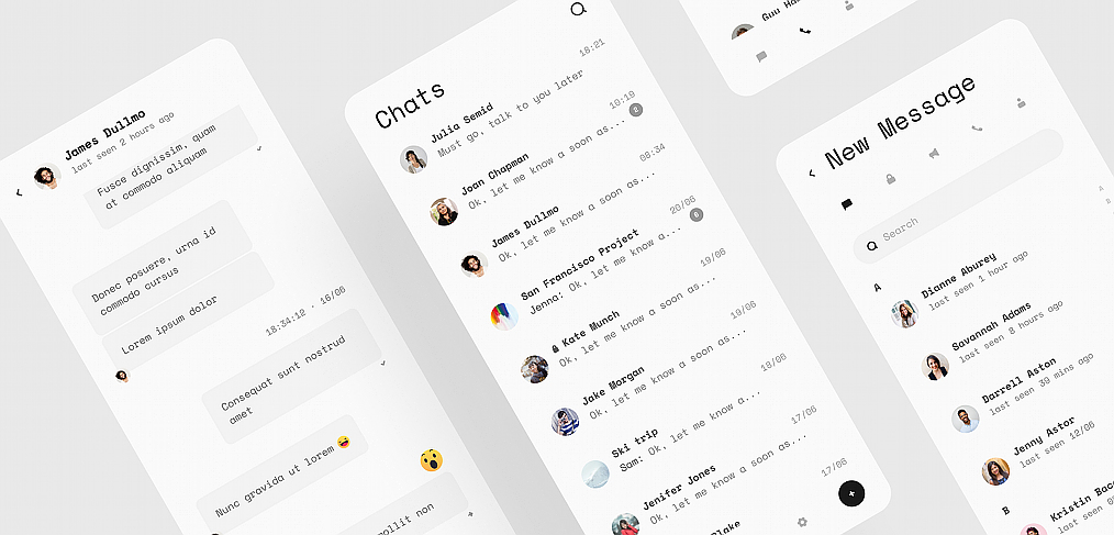 Telegram redesign Figma freebie