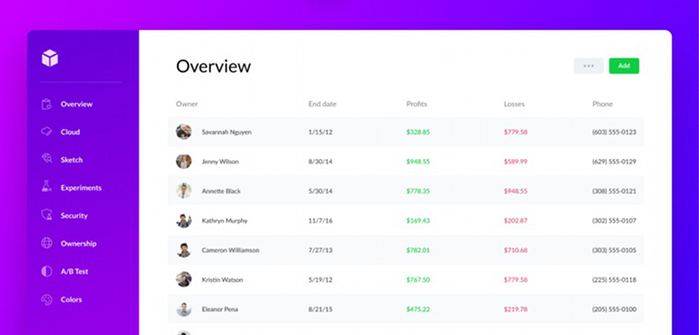 Figma Free Dashboard UI template
