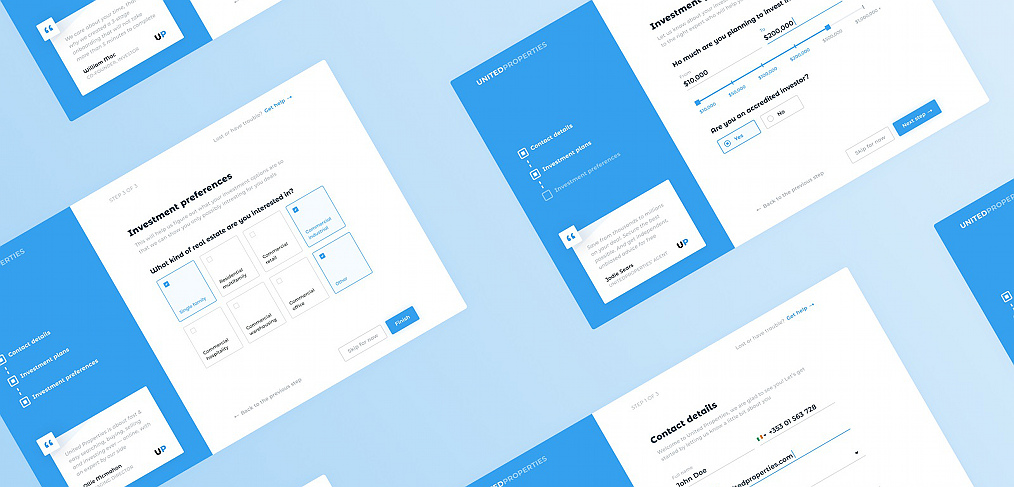 Figma real estate onboarding process