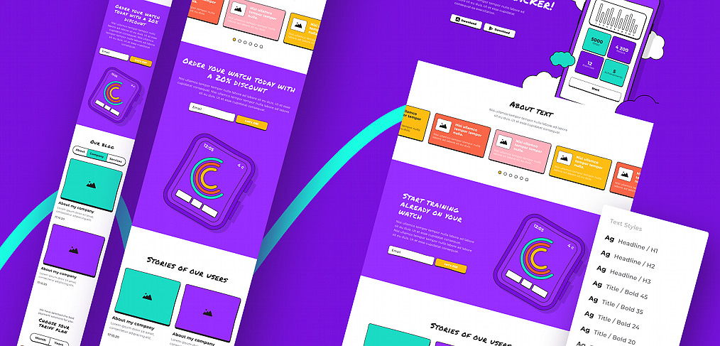 EasyFrame – Free Figma wireframe kit
