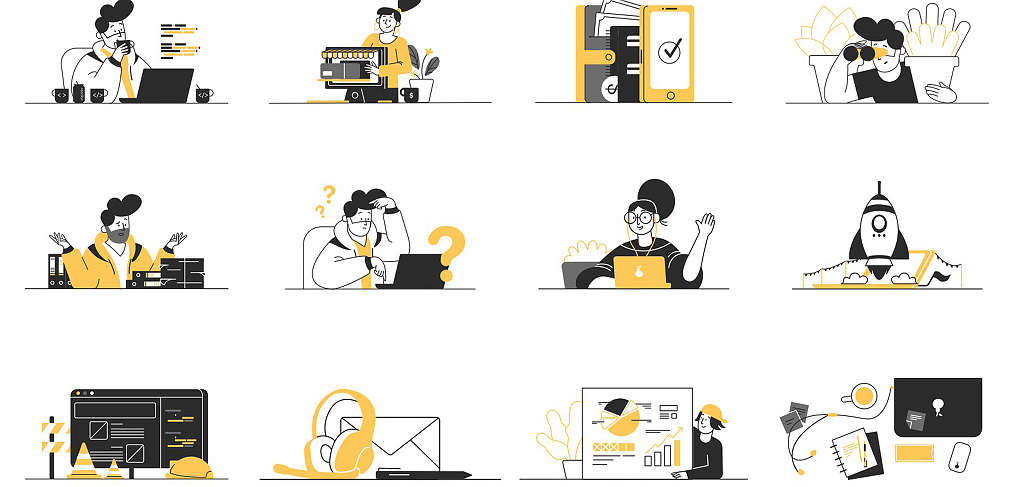 Whoooa – 20 free Figma vector illustrations