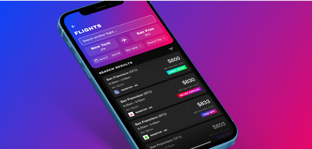 Flight Tracker Figma App Template