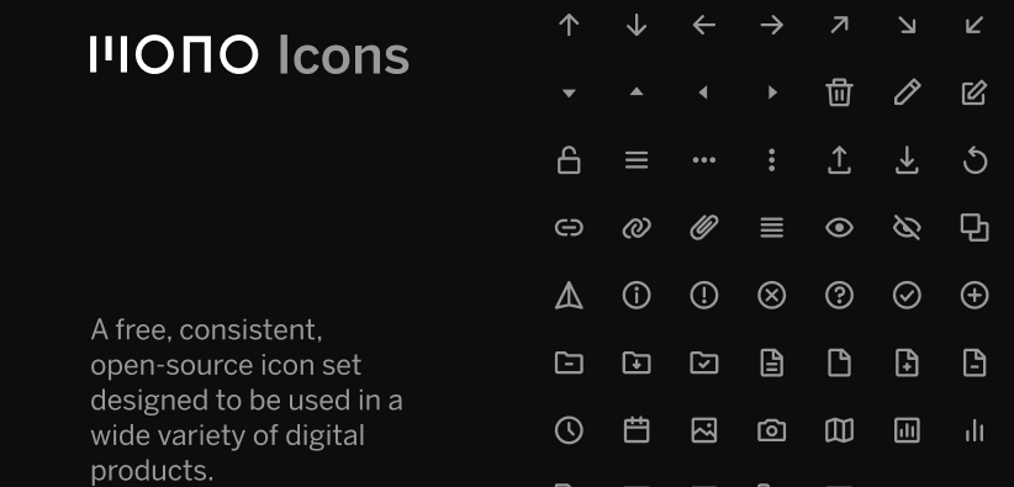 Mono icons – Free Figma icon set