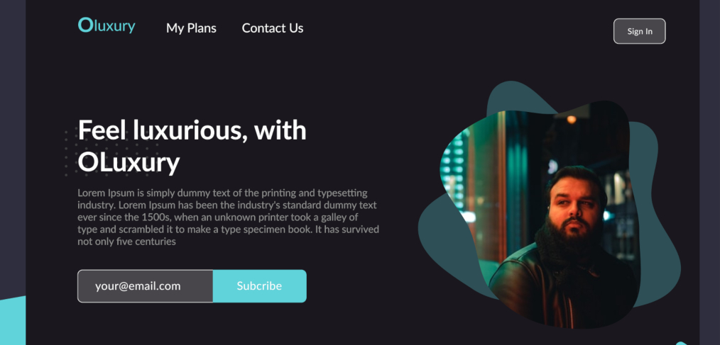 Figma Email signup widget template