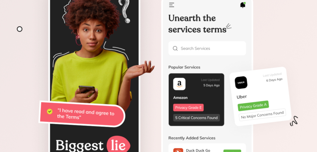 Terms of service mobile UI for Figma