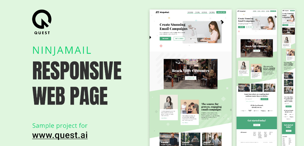 Ninjamail – Figma landing page template