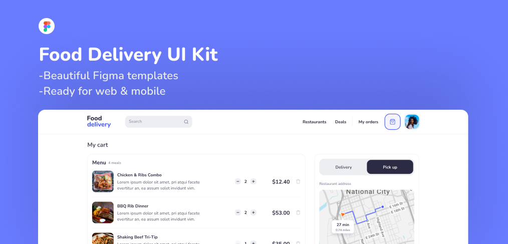 Figma Delivery UI Templates