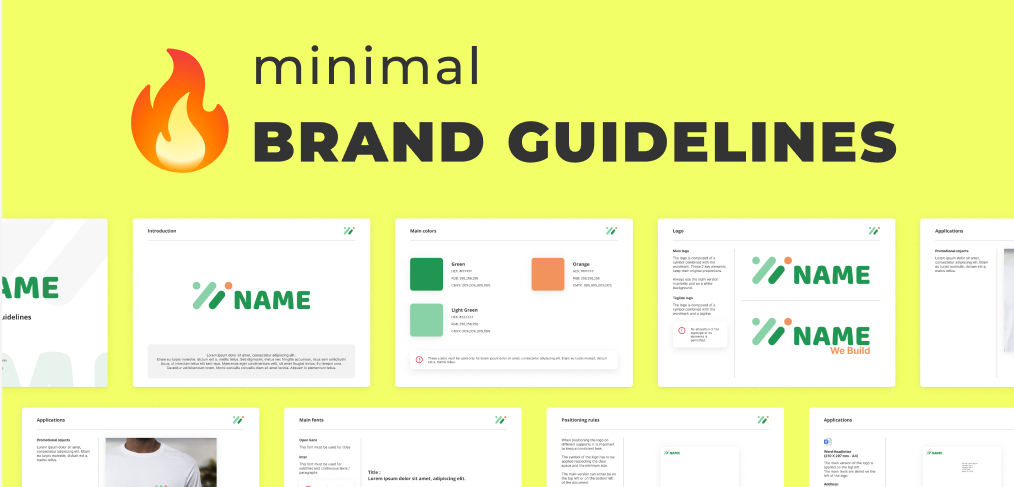 Brand identity presentation Figma template