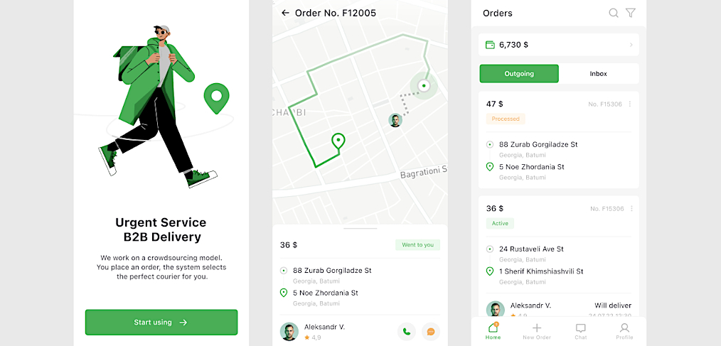 Figma delivery app concept template