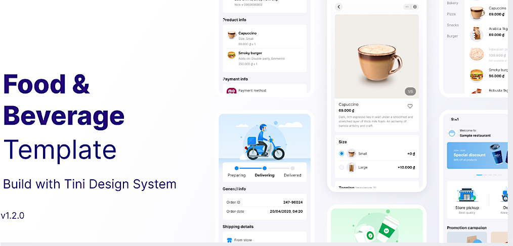 Tini – Figma food app template