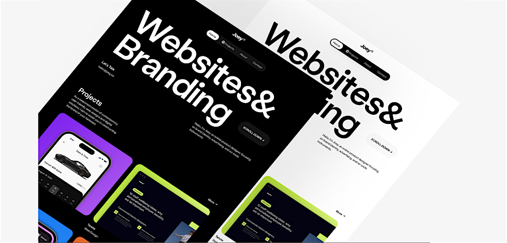Joey – Figma portfolio template
