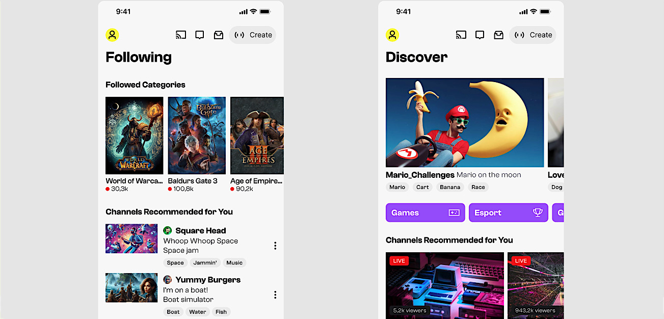 Twitch Figma app template