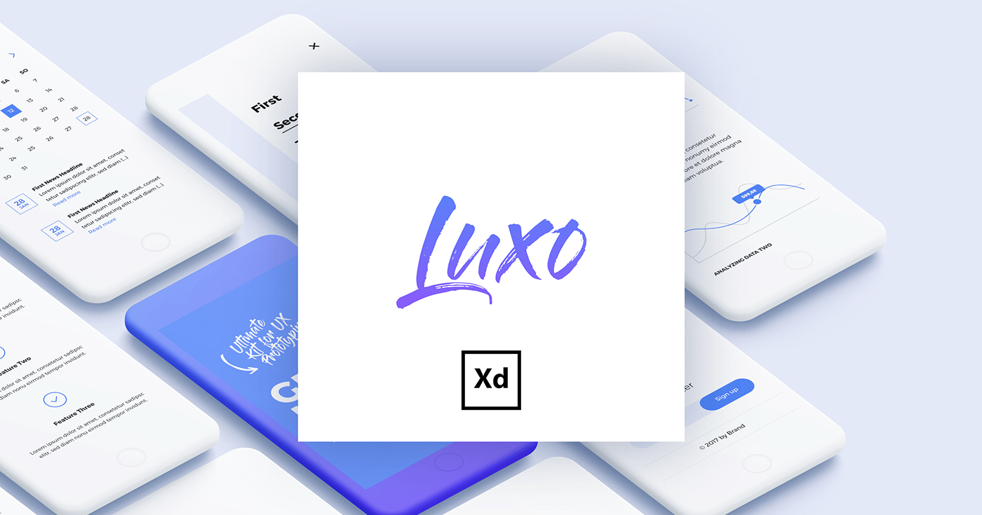 Luxo – Wireframing UI Kit (Premium)