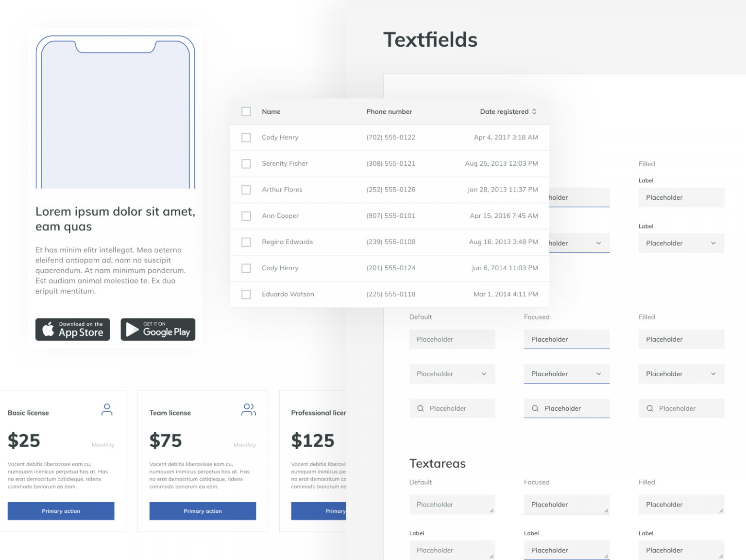 Adobe XD Wireframe Kit
